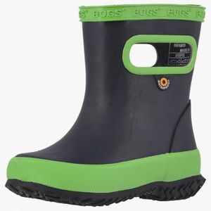 BOGS Unisex-Child Skipper Rubber Waterproof Boys and Girls Rain Boot size 13